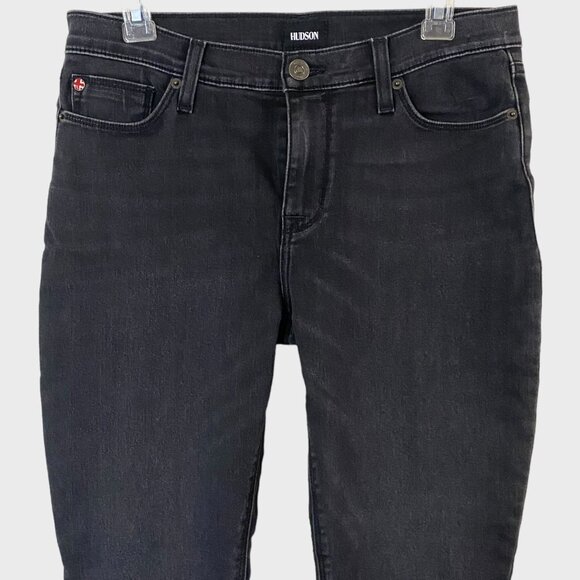 Hudson Krista Super Skinny Ankle Jeans Women's 30 Faded Black Wash Mid-Rise New - Picture 5 of 11